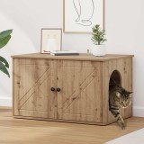 vidaXL Casa pentru pisici Stejar artizanal 85 x 55 x 50 cm 8000733