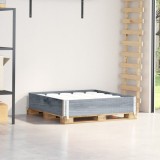 vidaXL Ramă pentru paleți, gri, 100x100 cm, lemn masiv pin 4010287