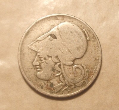 GRECIA 2 DRAHME 1926 ZEITA ATHENA foto