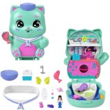 Set de joaca cu papusa si accesorii in gentuta, Polly Pocket, Sailor Kitten, JCR37