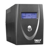 UPS TSY Power, 600VA/360W, LCD, line interactive, 2 x Schuko TSY-MP-0K6-LCD SafetyGuard Surveillance