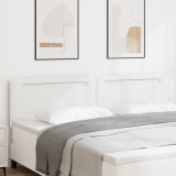 VidaXL Tăblie Simplă Design Alb Pur 200 cm Piele Ecologică