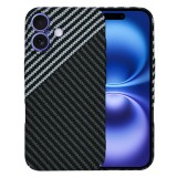 Husa pentru iphone 16 - premium carbonfiber - stealth gray