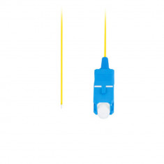Adaptor retea fibra optica coada Pigtail cu conector SC UPC, lungime 2m, Lanberg 43352, Easy Strip SM G657A1, galben