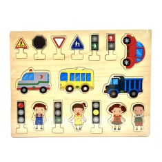 Puzzle Educatia Rutiera, 7Toys