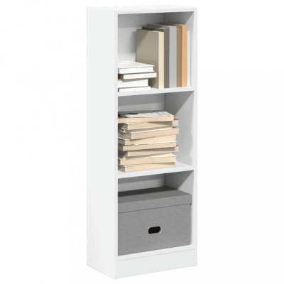 Bibliotecă, alb, 40x24x109 cm, lemn prelucrat foto