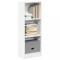 vidaXL Bibliotecă, alb, 40x24x109 cm, lemn prelucrat 857774
