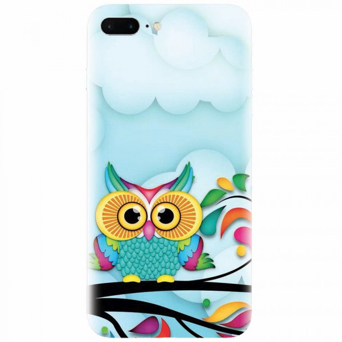 Husa silicon pentru Apple Iphone 7 Plus, Owl 102