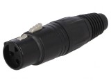 Mufă XLR Mamă 3 PIN pentru Cablu 3,5-8mm, Neutrik