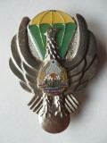 ROMANIA - INSIGNA MILITARA AVIATIE - PARASUTIST, FARA CLASA, MODEL 1977, RSR, IM1.230
