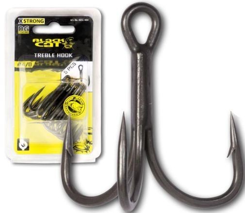 Ancore Triple Black Cat Treble Hook DG Coating, Nr.1, 5buc/pac