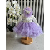 Cumpara ieftin Rochita Botez Ann, Fluturi, Lila si Alb - DPH70