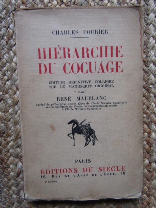 Hi&eacute;rarchie du cocuage - Charles FOURIER