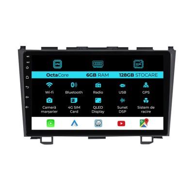 Navigatie Dedicata Honda CR-V (2006 - 2012), 9Inch, 6Gb Ram, 128Gb Stocare, Carplay foto