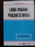 Limba romana. Probleme de sintaxa- Maria Emilia Golan