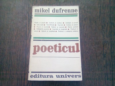 POETICUL - MIKEL DUFRENNE foto