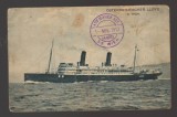 CPIB 25298 CARTE POSTALA - OSTERREICHISCHER LLOID, VIENA, VAPOR, CIRCULATA, 1913, STAMPILA, TIMBRU