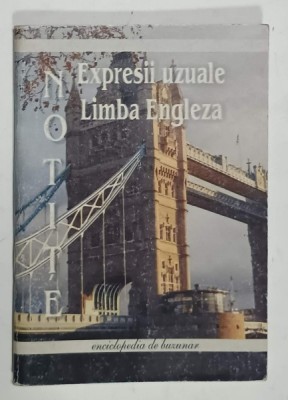EXPRESII UZUALE , LIMBA ENGLEZA , CARTE DE FORMAT MIC , ANII &amp;#039;90 foto