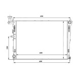 Radiator racire Kia Cee&amp;#39;d/ Pro Ceed, 11.2006-2012, Motorizare 1, 4 77kw; 1, 6 90kw; 2, 0 105kw Benzina, tip climatizare Cu/fara AC, cutie Manuala, Rapid