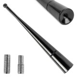 Antena auto universala tip bat 10 cm AMiO ANTM13, mast antena auto pentru receptie radio imbunatatita, montaj universal cu adaptoare 6mm si 5mm