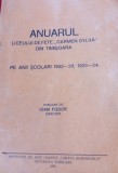 ANUARUL LICEULUI DE FETE CARMEN SYLVA 1922-1923,1923-1924 TIMISOARA