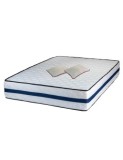 Set Saltea ortopedica, Iris Super Lux Comfort, 160x200x26cm, fermitate tare, cu plasa de arcuri tip Bonell, sistem de aerisire banda Spaceair, Saltsib, Cu arcuri, 160x200