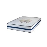 Set Saltea ortopedica, Iris Super Lux Comfort, 180x200x26cm, fermitate tare, cu plasa de arcuri tip Bonell, sistem de aerisire banda Spaceair, Saltsib
