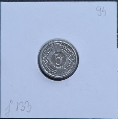 Antilele Olandeze 5 centi 1994 foto