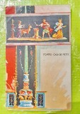 F969K-I-Lot 6 Carti Postale vechi interbelice Orasul antic roman Pompei cu Vezuviul stare buna. Primele splendid litografii color. Marimi: 14/ 9 cm.