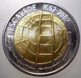 F.580 ELVETIA ESCALADE 5 FRANCS FRANCI 2002 BIMETAL
