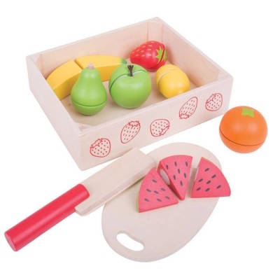 BigJigs Set fructe feliate - Jucarie perfecta pentru dezvoltarea copiilor foto