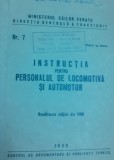 Instructia Personal Locomotiva si Automotor CFR 7/1969 - Carte Transporturi Feroviare