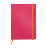 Cumpara ieftin Notebook Rhodiarama, A5, 80 file, ivory, dictando, roze