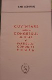 1965 Cuvintare rostita la Congresul al IX-lea al PCR Emil Bodnaras