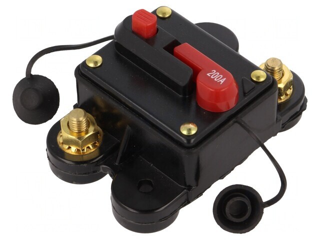 Siguranță automată auto 200A neagră 12-24VDC