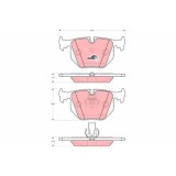 Placute frana Land Rover Range Rover 3 (L322), 3.0 D 4x4, 3.6 D 4x4, 4.2 4x4, 4.4 4x4, punte spate, pregatit pentru senzor uzura; TRW