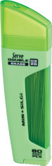 Serve Double Erase, Mine Creion 2b + Radiera, 80 Mine X 0.5 Mm, Corp Verde Fluorescent foto