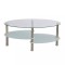 Masuta de cafea cu design exclusivist, alb