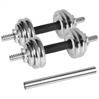 Gantere reglabile cu valiza total 15kg rebel active foto