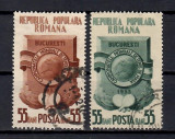 Romania 1953, LP.341 - Campionatele mondiale de tenis de masă, Stampilat