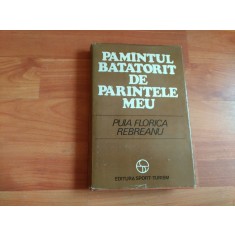 PAMANTUL BATATORIT DE PARINTELE MEU-PUIA FLORICA REBREANU