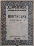 Partitura Symphonie IX - Ludwig van Beethoven Carte Arta Muzicala