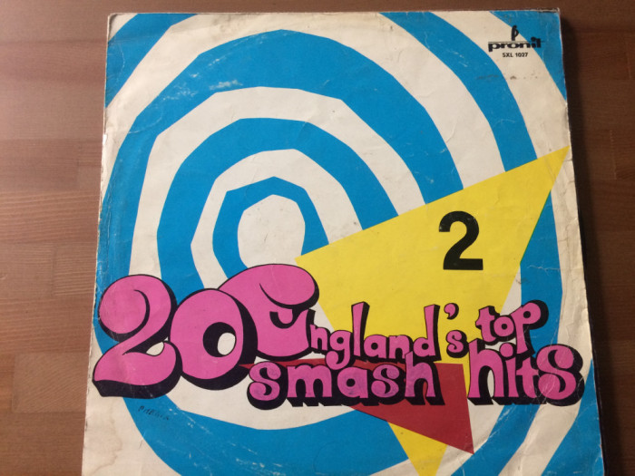 england&#039;s top 20 smash hits vol. 2 Alan Caddy disc vinyl lp muzica pop rock 1974