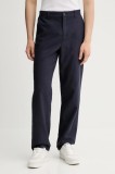 Les Deux pantaloni din in Pino culoarea bleumarin, drept, 1000060