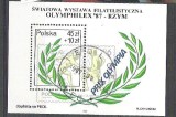 Poland 1987 Sport, perf. sheet, used H.003, Stampilat
