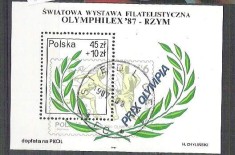 Poland 1987 Sport, perf. sheet, used H.003
