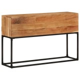 vidaXL Masă consolă, 120x30x75 cm, lemn masiv de acacia