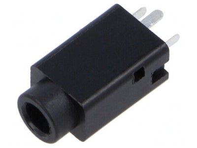 Conector Jack 3,5mm Soclu Mamă Stereo THT 3 Piste Drept foto