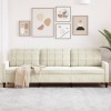 VidaXL Canapea cu 3 locuri, crem, 210 cm, material catifea 4007652