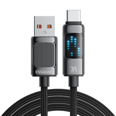 Cablu 2M USB-A la USB-C 100W 7A SUPERVOOC WARP Charge DASH Charge PD SCP OnePlus foto